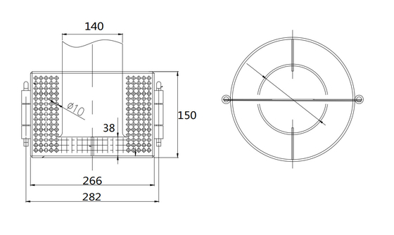 MARINE SUCTION FILTER B125 CB*623-80 SUITABLE FOR WATER TANKS, OIL TANKS, BALLAST TANKS, CARGO OIL TANKS