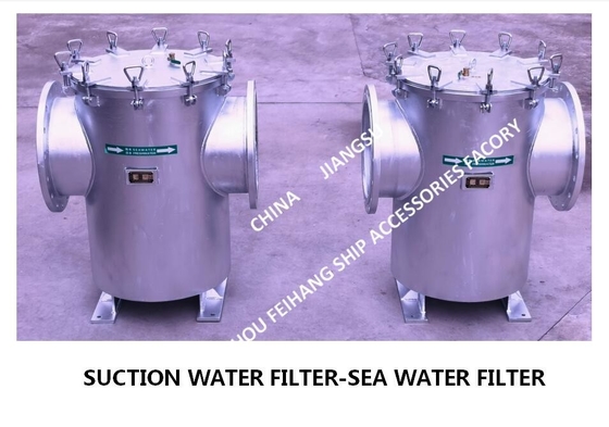 Marine Can Water Filters - Straight-Through Suction Sea Water Filter AS400 CB/T497-2012 Durable and easy to operate