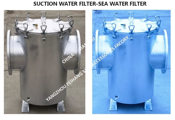 SUCTION COARSE WATER FILTER, THROUGH TYPE COARSE WATER FILTER FOR BILGE FIRE PUMP INLET  ZMS-A400 CB/T497-2012