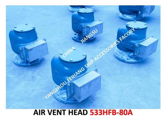 Air Pipe Head  For FPT Cabin Pontoon Type Oil Tank Modle:533HFO-80A Body Cast Iron, Internal Parts - Stainless Steel Fl