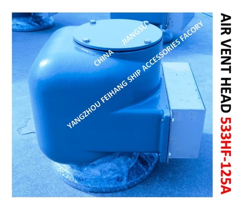 AIR VENT HEAD FOR BOW TIP TANK MODEL:533HFB-150A (WITH FIRE MESH) MATERIAL:BODY DUCTILE IRON, INTERIOR PARTS STAINLESS