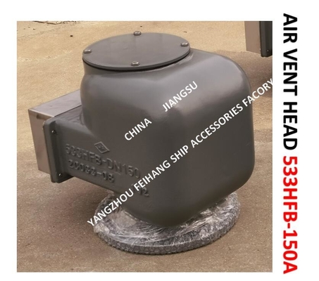 AIR VENT HEAD FOR BOW TIP TANK MODEL:533HFB-150A (WITH FIRE MESH) MATERIAL:BODY DUCTILE IRON, INTERIOR PARTS STAINLESS