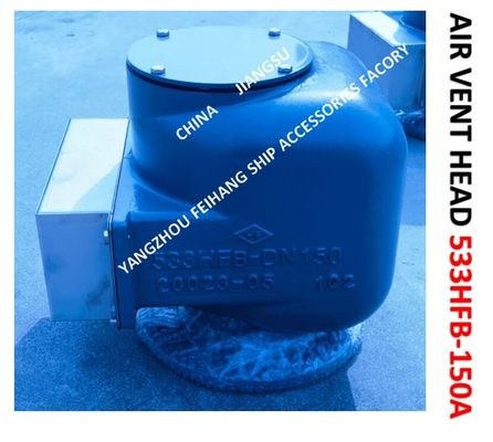 AIR PIPE HEAD FOR FRESHWATER TANK MODEL:533HFB-150A  MATERIAL:BODY DUCTILE IRON, INTERIOR PARTS STAINLESS