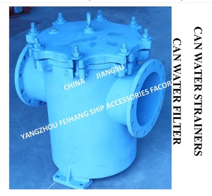 IMPA872012 5K-300A Marine Japanese Standard Cylindrical Water Filter - Flanged Cast Iron Cylindrical Water Filter