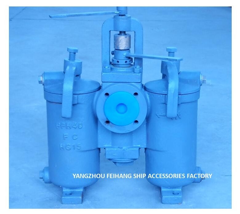 5K-25A DUPLEX OIL STRAINER H-TYPE JIS F7208-MARINE DUPLEX OIL STRAINER JIS F7208-DUPLEX WATER STRAINER
