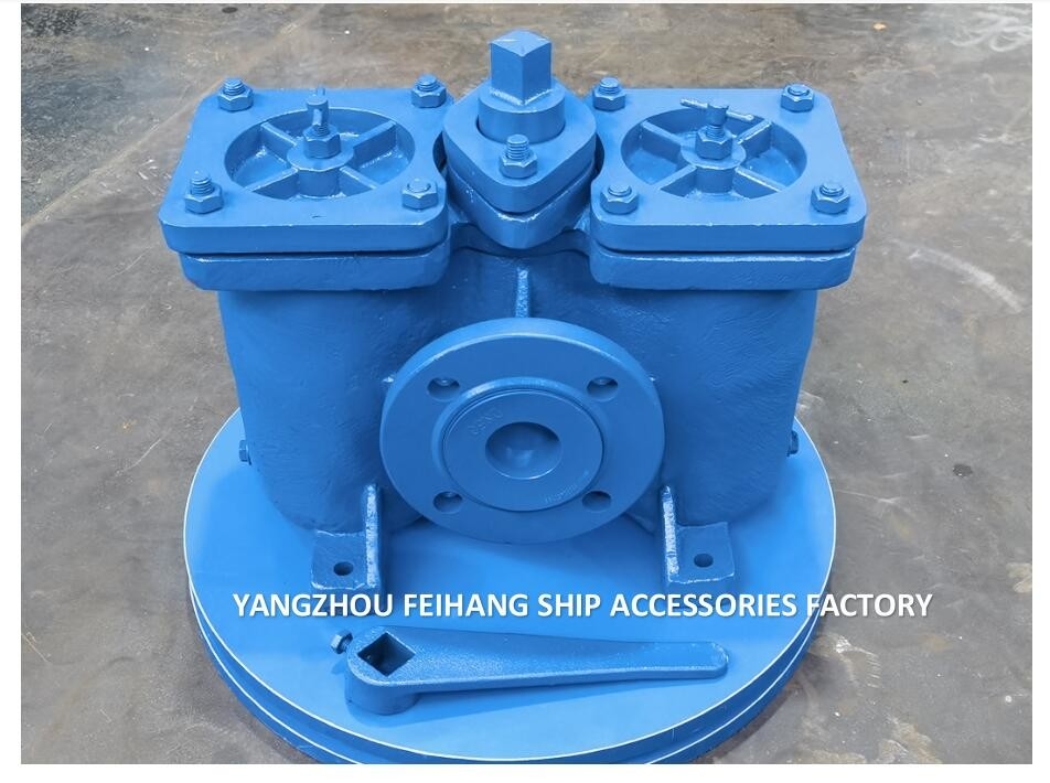 Duplex Oil Filter For Oil Purifier Outlet As16050-0.75/0.26 Cb/T425-94 Body Cast Iron,Filter Stainless Steel
